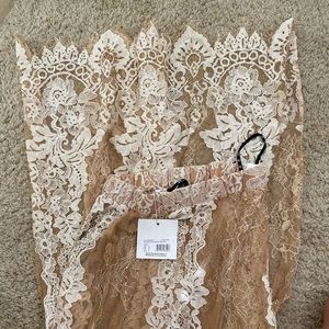 Lace maxi skirt